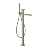 Gessi Anello rubinetto vasca da bagno a terra con doccetta 63328 + 46189